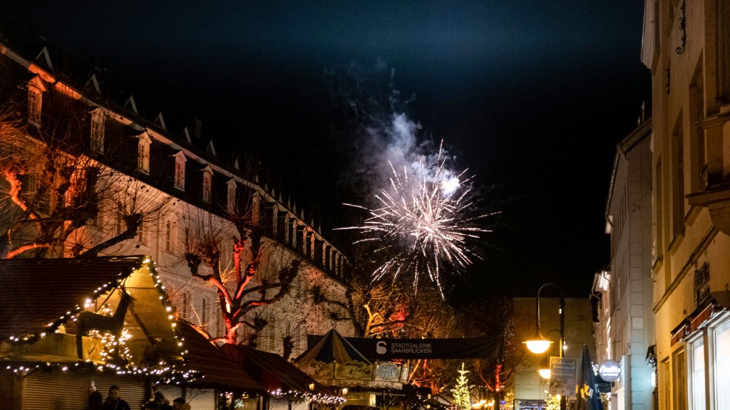 Feuerwerk am St. Johanner Markt in Saarbrücken