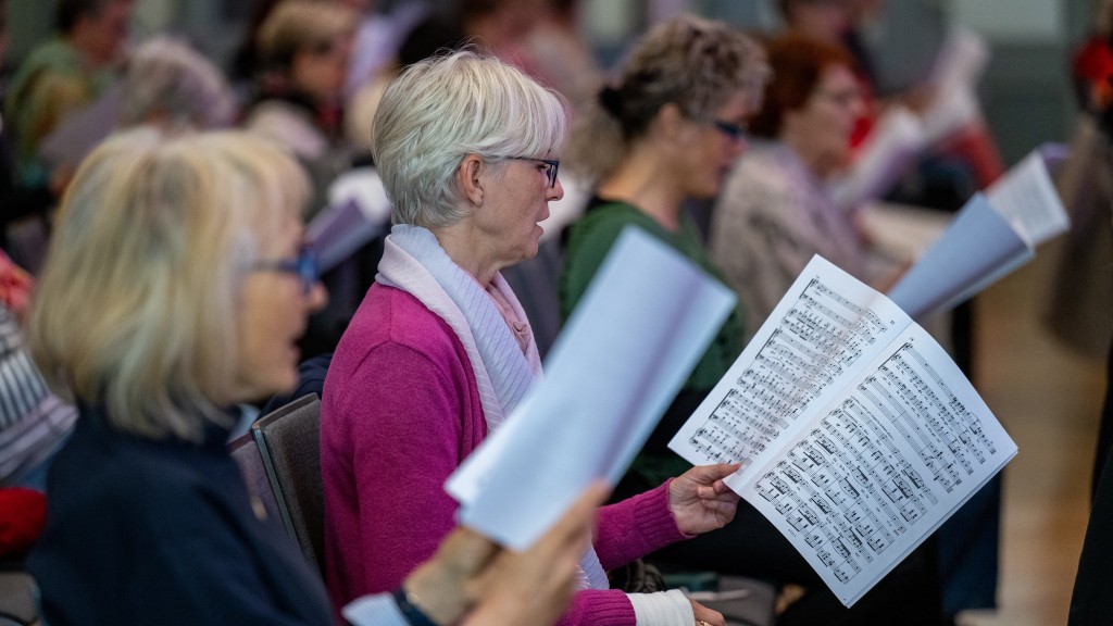 Ein Chor singt