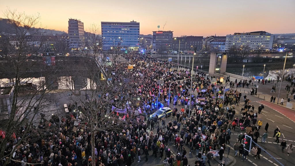 Foto: Demo gegen Rechts in Saarbrücken