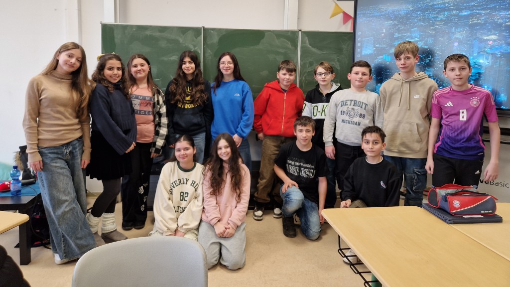 Schülerinnen und Schüler der Klasse 6b der Gemeinschaftsschule Eppelborn