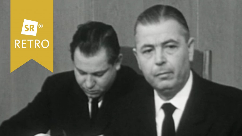 Ministerpräsident Franz Josef Röder (CDU) im saarländischen Landtag