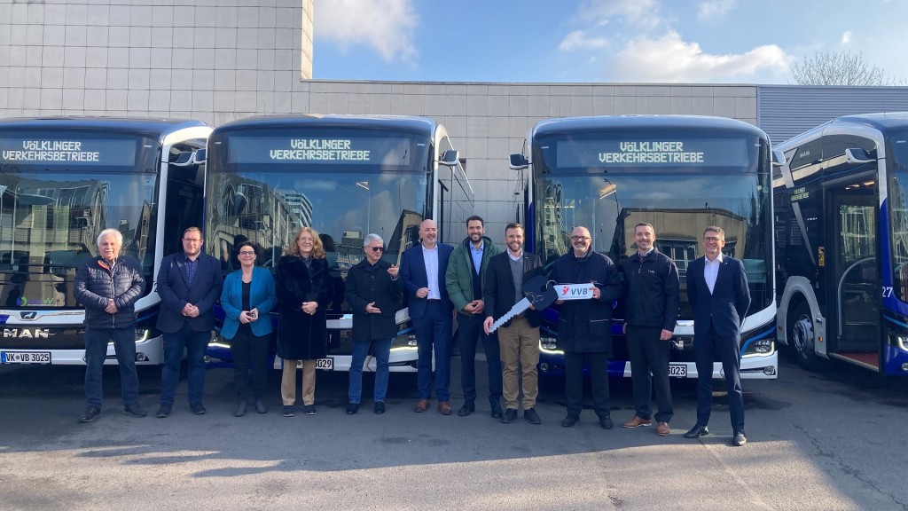 Vorstellung der neuen E-Busse der Völklinger Verkehrsbetriebe