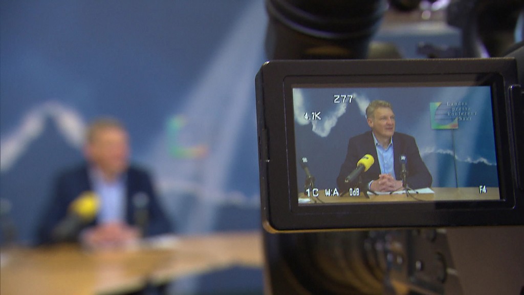 Toscani auf der Landespressekonferenz