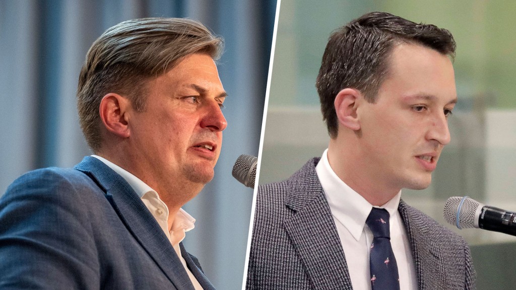 Bildcollage der AfD-Abgeordneten Maximilian Krah und Matthias Helferich