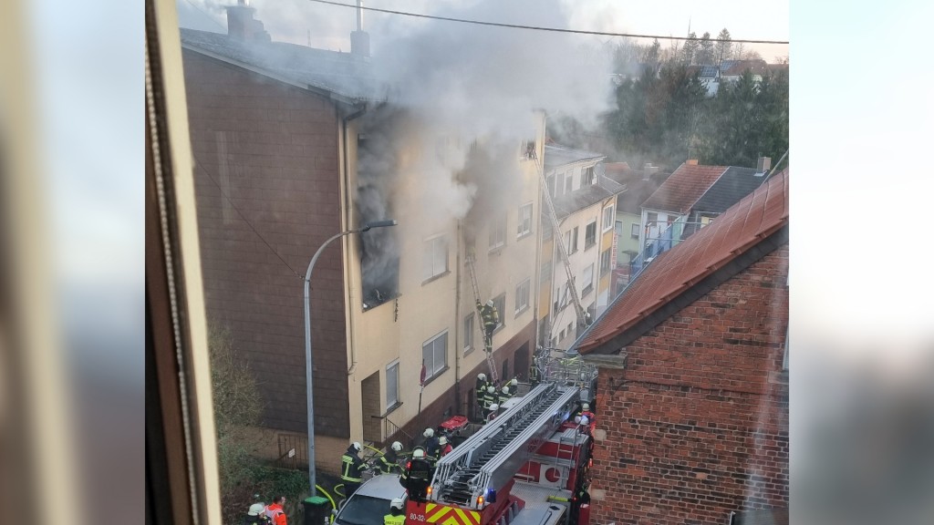Foto: Brand am 02.03.2025 in Landsweiler-Reden