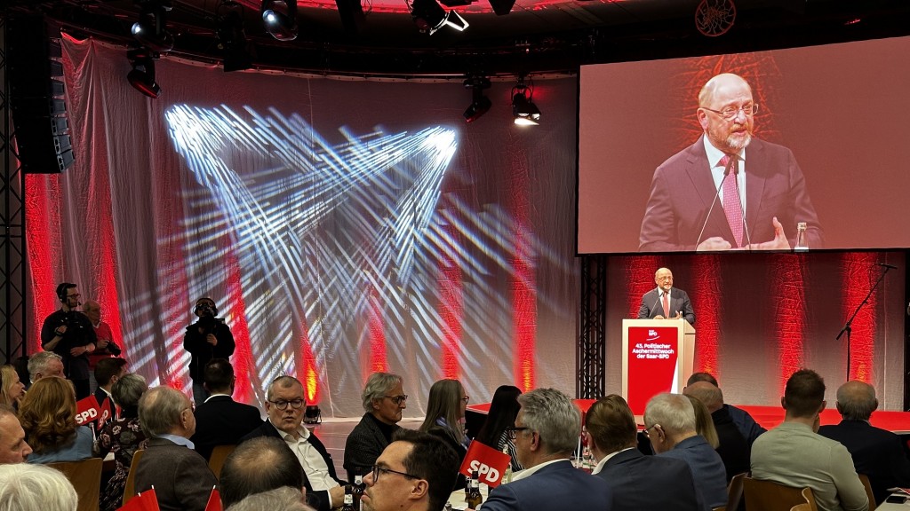 Martin Schulz beim Politischen Aschermittwoch der SPD