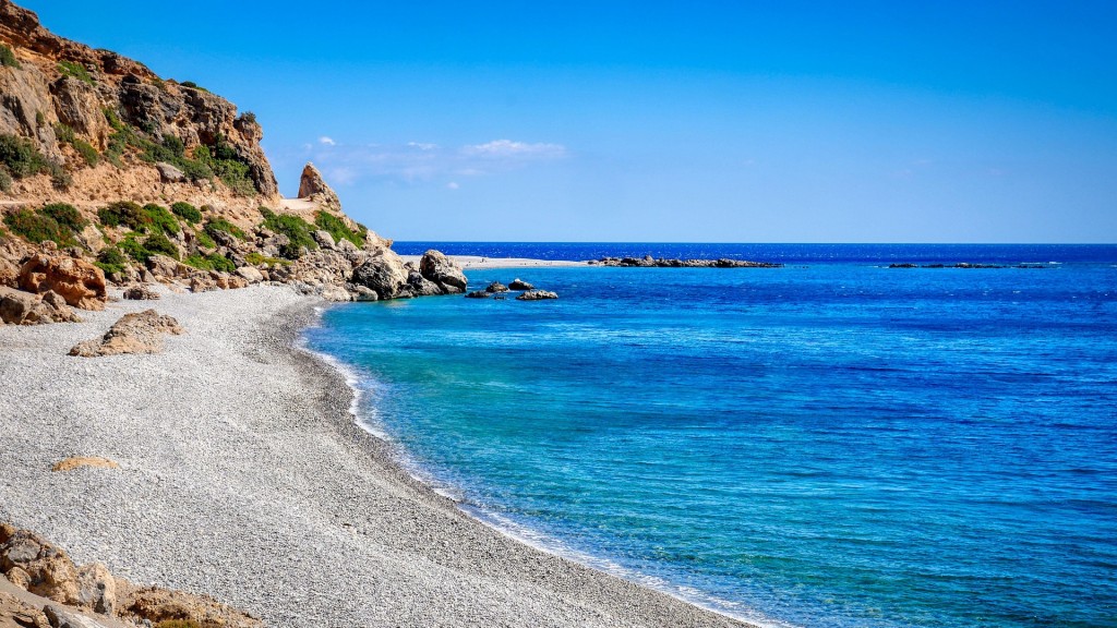 Felsen treffen auf Meer in Kreta