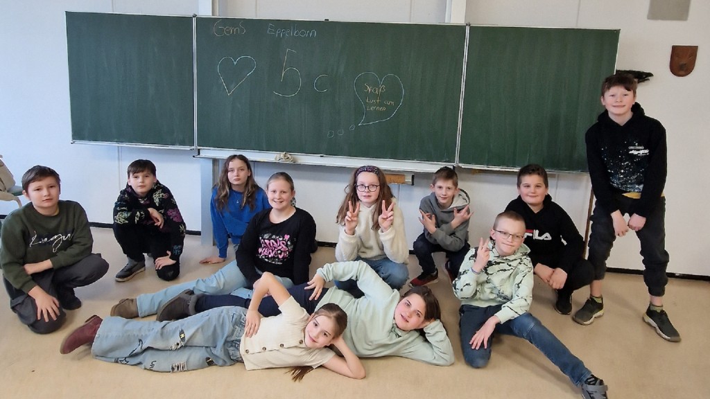 Schülerinnen und Schüler der Klasse 5c der Gemeinschaftsschule Eppelborn