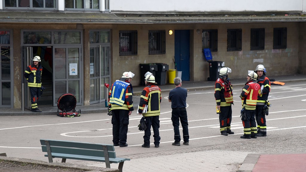 Feuerwehreinsatz in der Grundschule Burbach