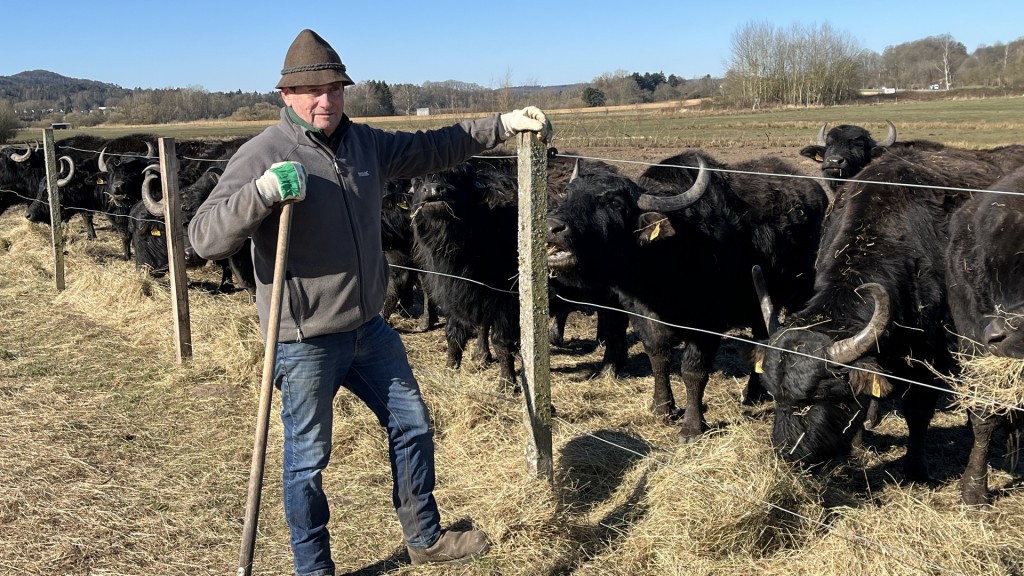 Landwirt Roland Lambert in Beeden