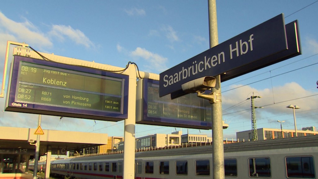 Bahnsteig Saarbrücker Hauptbahnhof