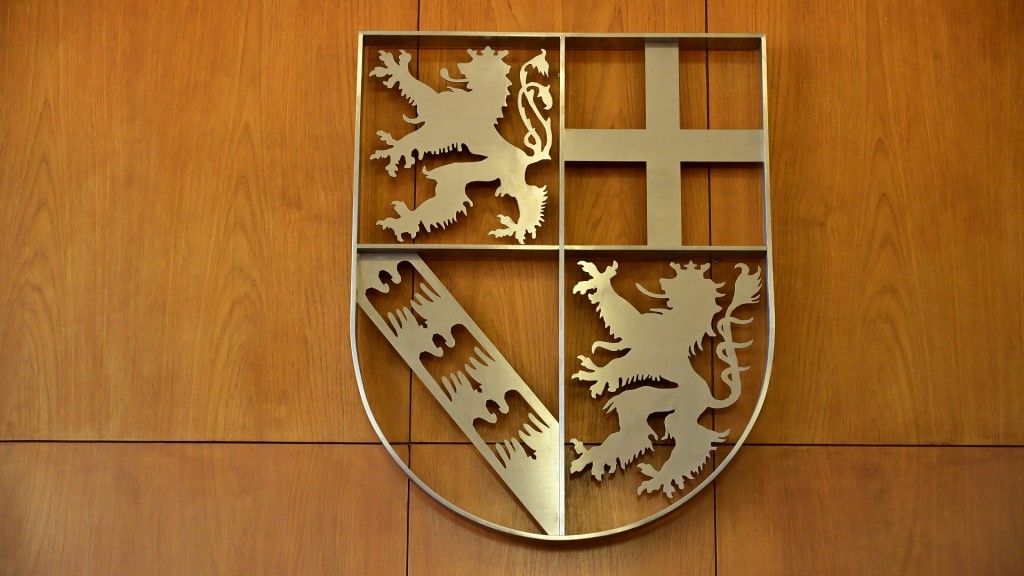 Saarlandwappen im Gerichtssaal