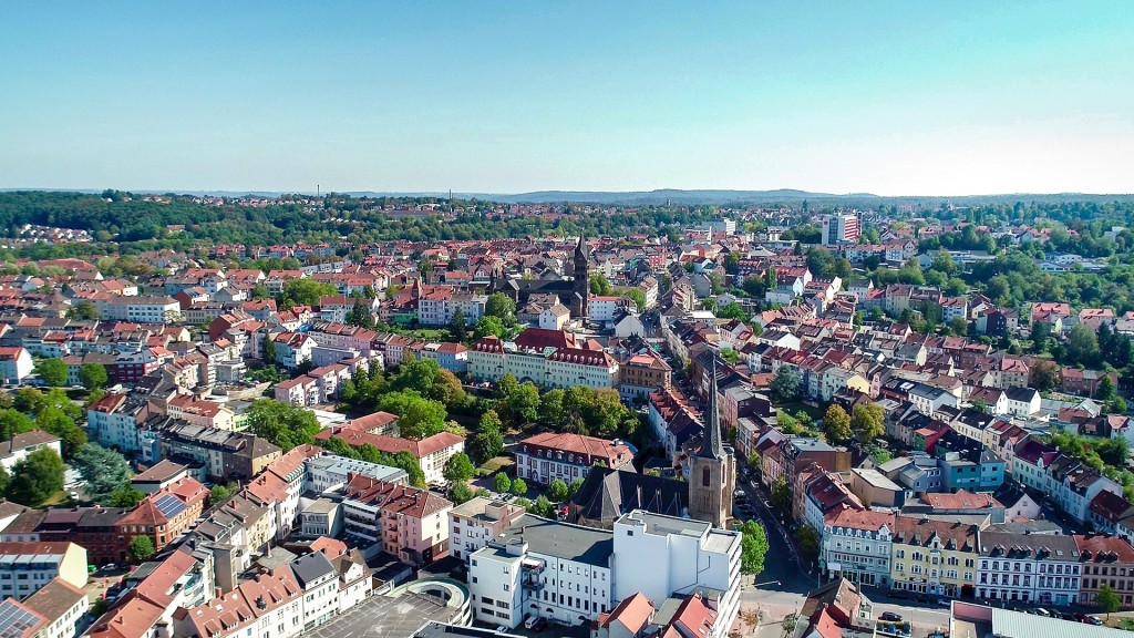 Luftbildaufnahme von Neunkirchen