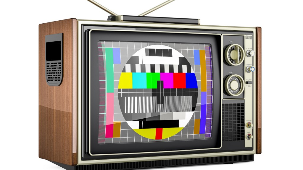 Fernseher mit Sendeschluss-Bild