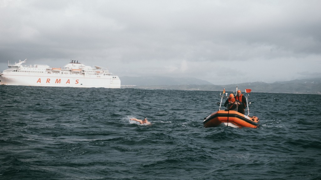 Andreas Waschburger durchquert die Straße von Gibraltar