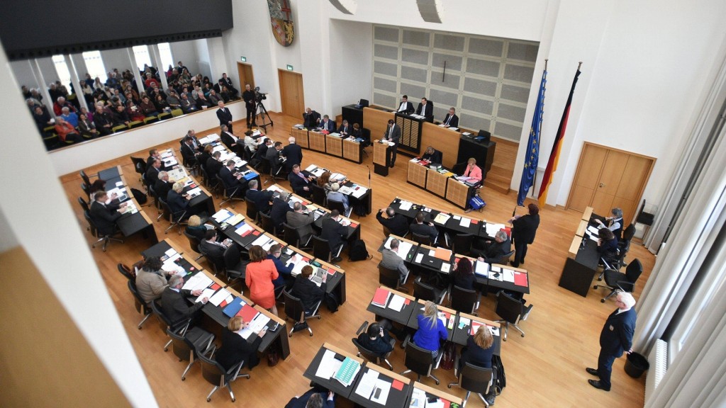 Plenarsaal im Landtag des Saarlandes