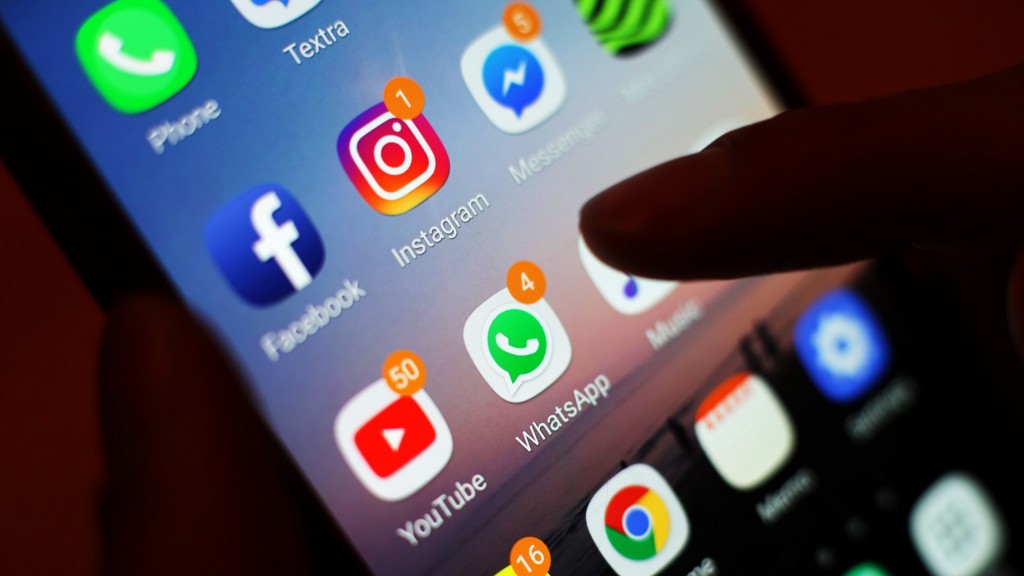 Blick auf ein Smartphone