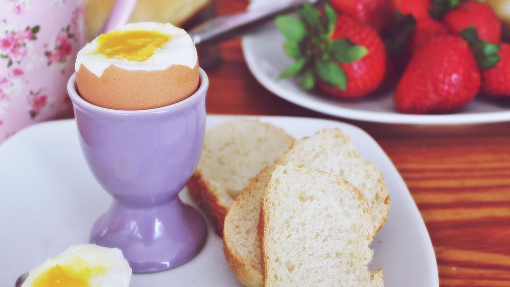 ein weich gekochtes Frühstücks-Ei