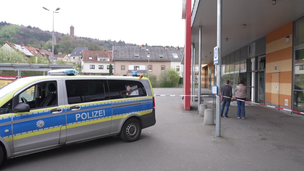 Foto: Morgen nach der Automatensprengung in der Bank1Saar-Filiale in Kirkel