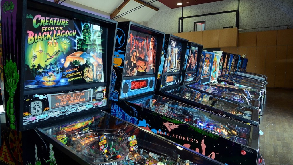 Flipper in einer Ausstellung