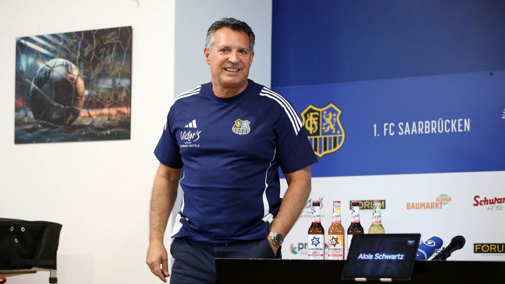Foto: Trainer Alois Schwartz (FC Saarbrücken)