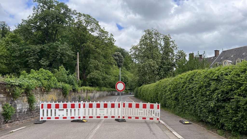 Sperrung auf der L 170