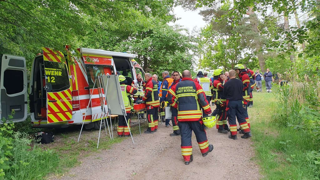 Brand der Fischerhütte in Niederbexbach 