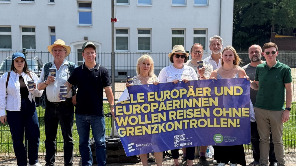 Protestaktion für offene Grenzen