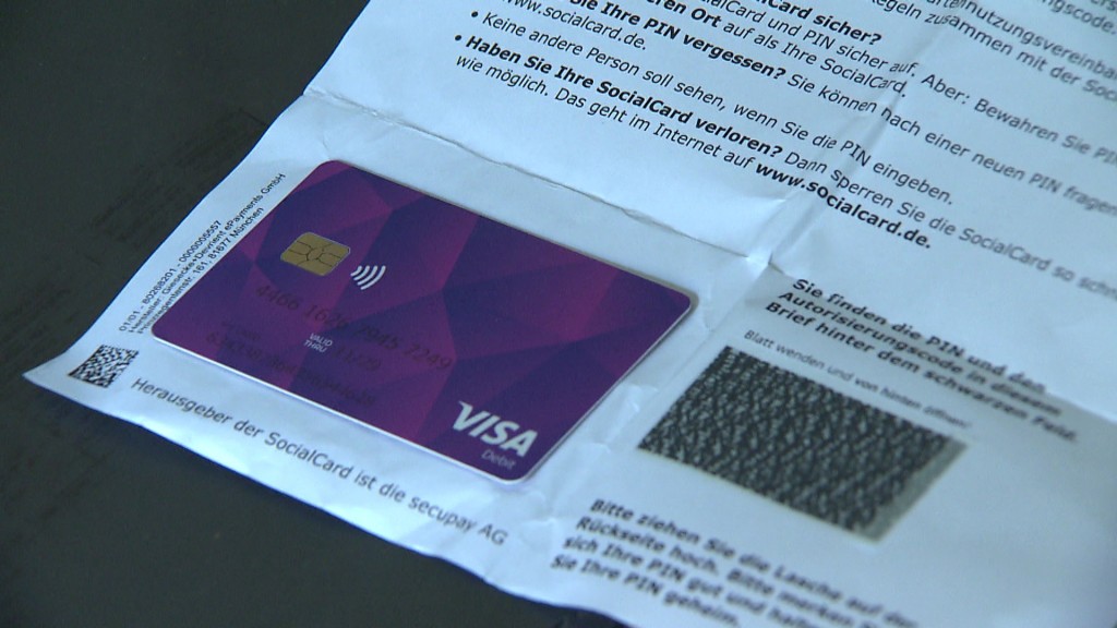 Foto: Bezahlkarte für Geflüchtete