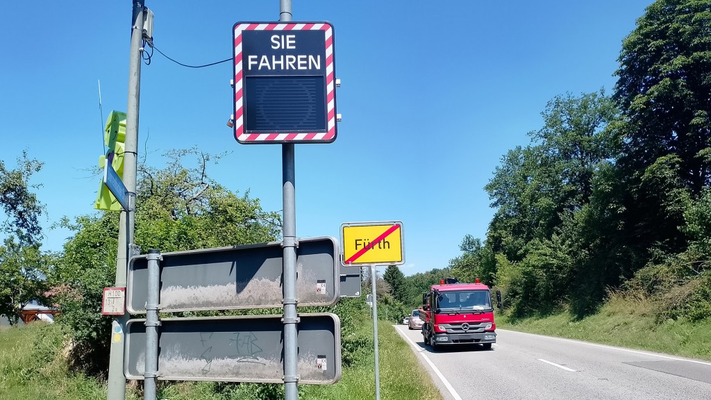 Ortsausfahrt Fürth