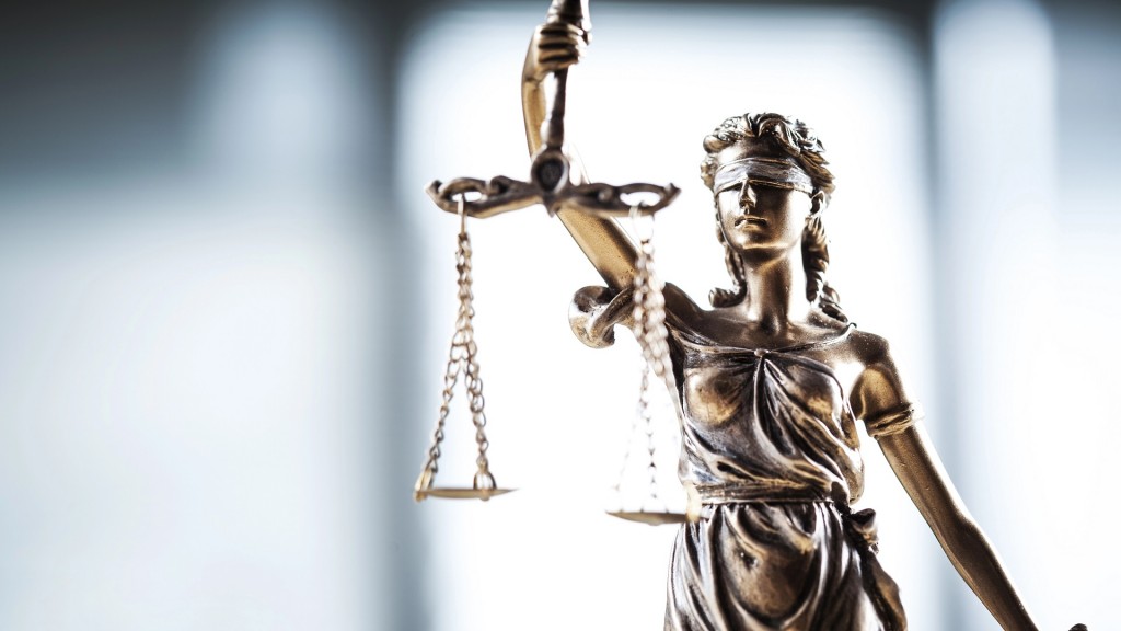 Statue der Justitia als Symbol für Rechtsprechung