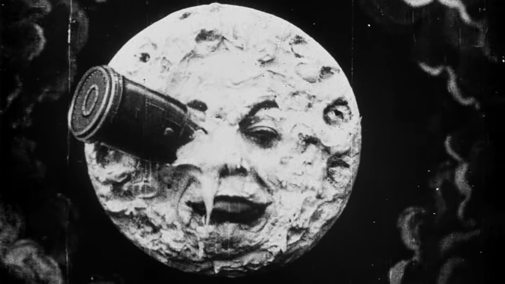 Szene aus Méliès „Die Reise zum Mond“