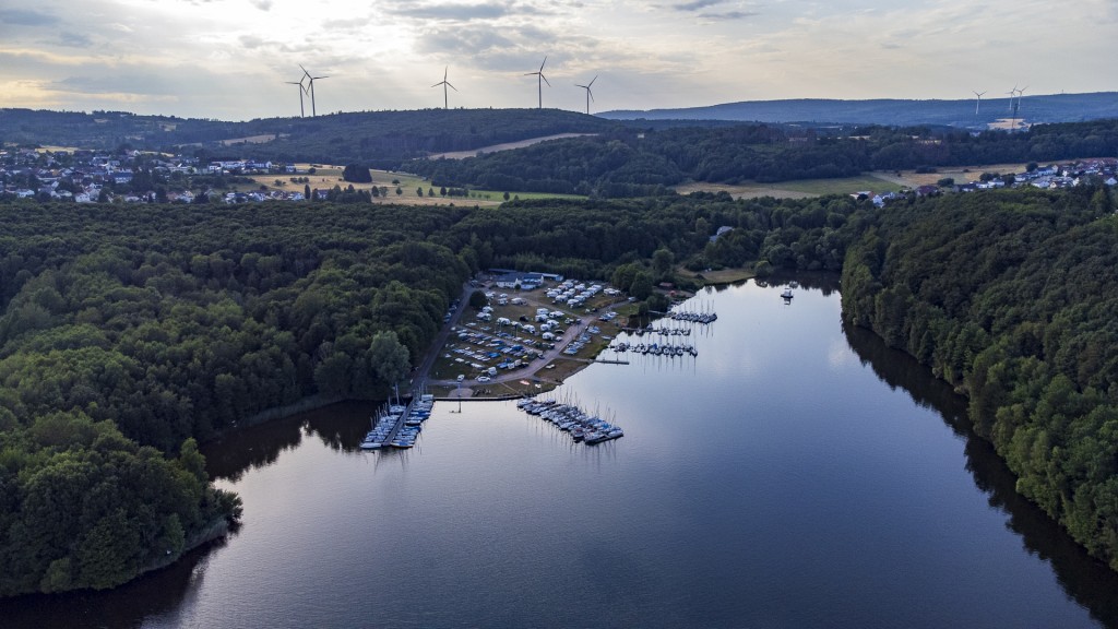 Luftaufnahme vom Bostalsee