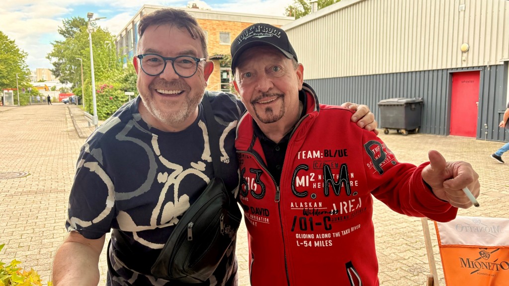 SR 3 Moderator Christian Job und Barny Murphy