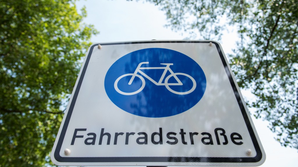 Foto: Schild Fahrradstraße