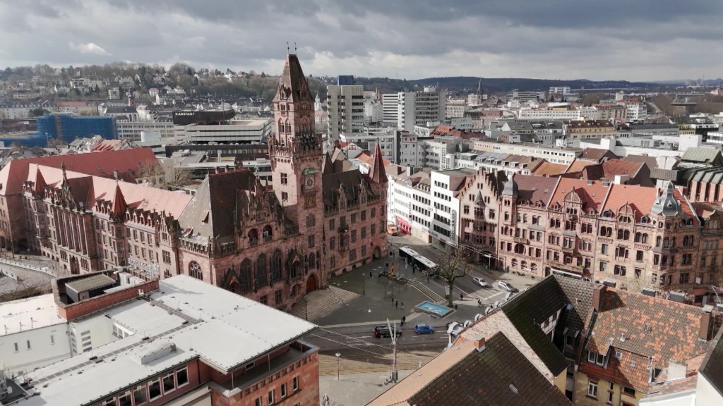 Foto: Saarbrücker Rathaus von oben