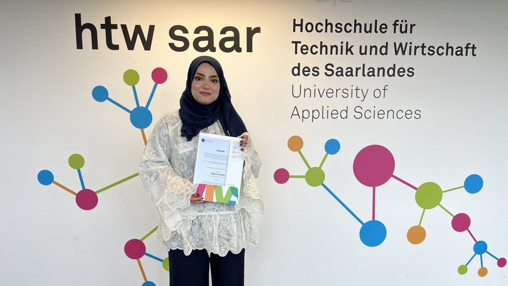 Die HTW-Studentin Lama Brimo wurde mit dem DAAD-Preis ausgezeichnet