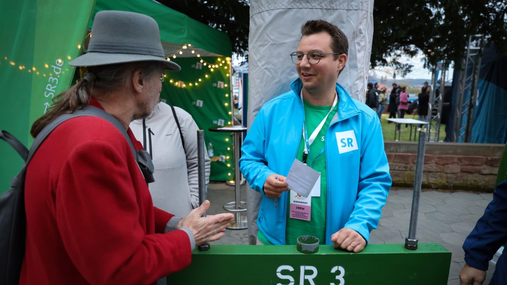 Oliver Buchholz am SR 3 Stand