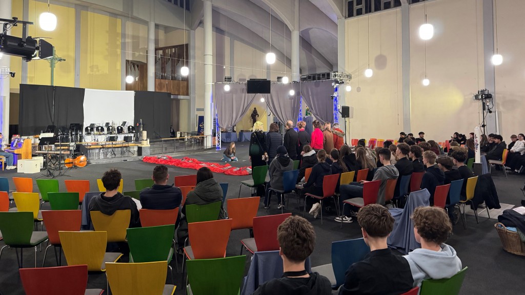 Generalprobe für die Gedenkveranstaltung anlässlich der Novemberprogrome