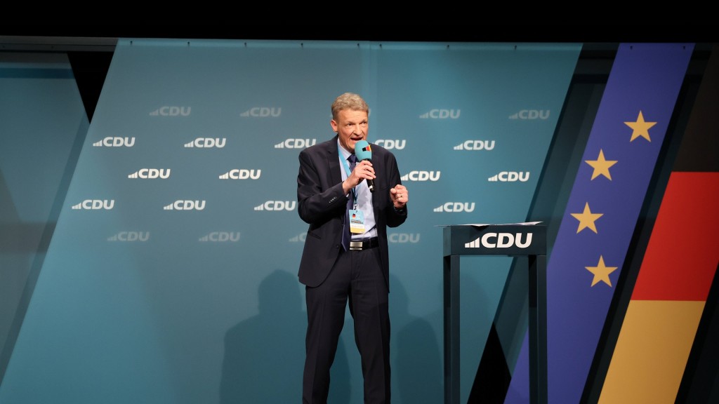 Foto: Stephan Toscani bei einer Wahlkampfveranstaltung der CDU zur Bundestagswahl am 06.02.2025 in St. Ingbert (Archivbild)