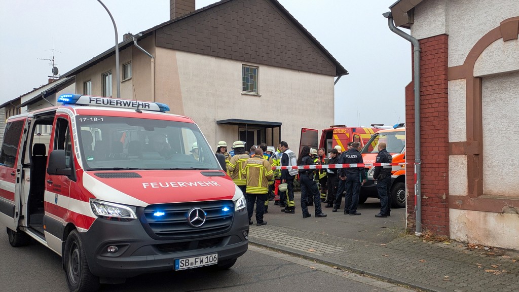 Foto: Einsatz wegen Explosionsgefahr Saarbrücken Altenkessel 