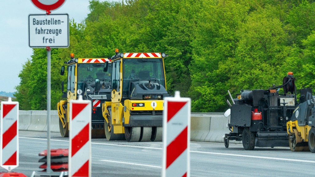 Foto: Baustelle auf der Autobahn