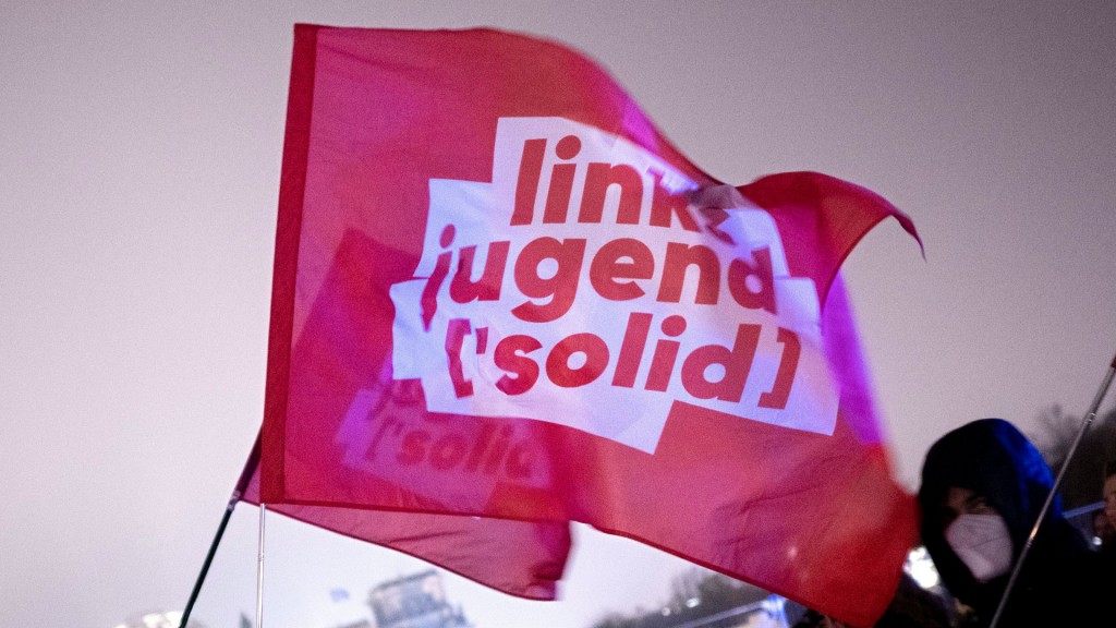 Foto: Fahnen der Linksjugend