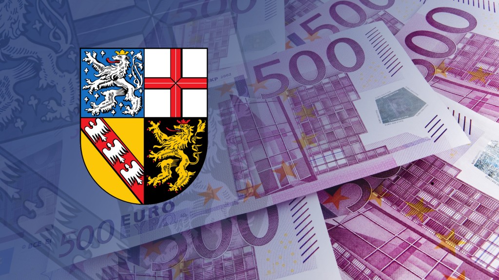Euroscheine mit dem Wappen des Saarlandes