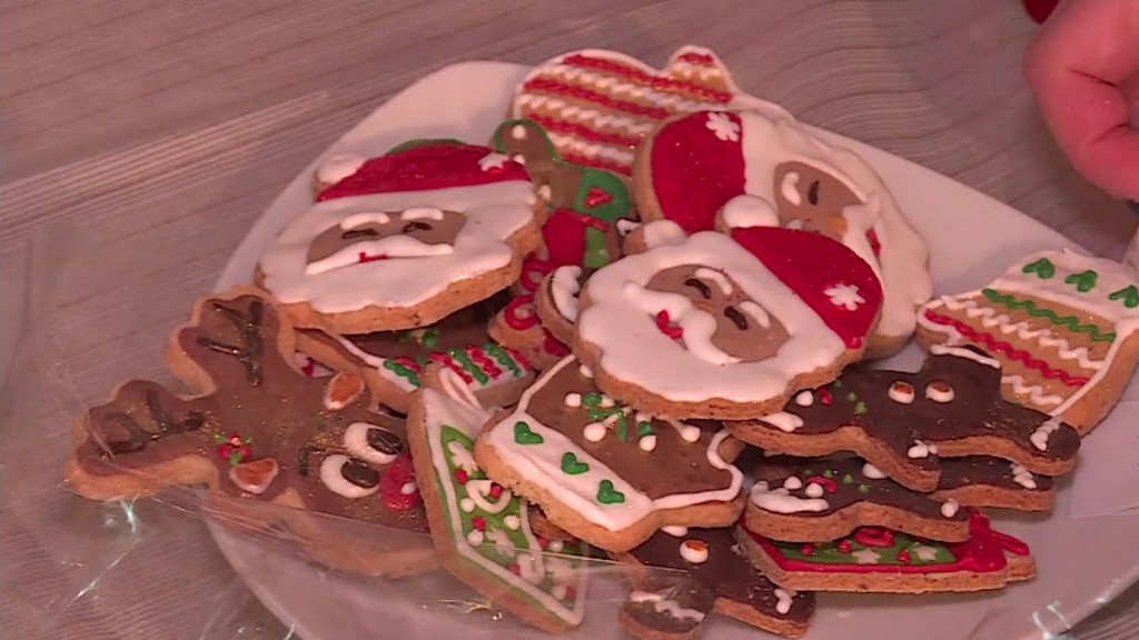 Plätzchen auf Nikolausteller