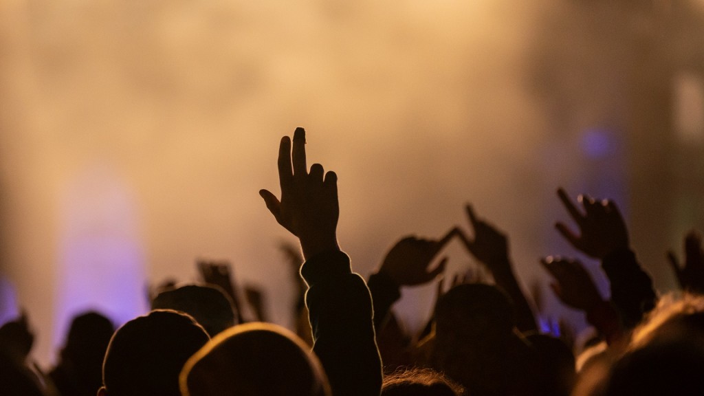 Festivalbesucher auf einem Konzert