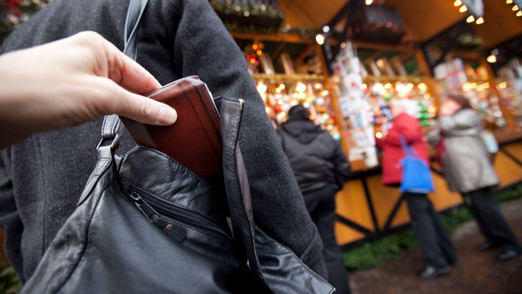 Taschendiebstahl auf einem Weihnachtsmarkt
