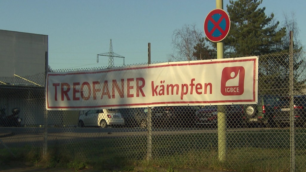 Treofan Protestplakat, Neunkirchen Wellesweiler