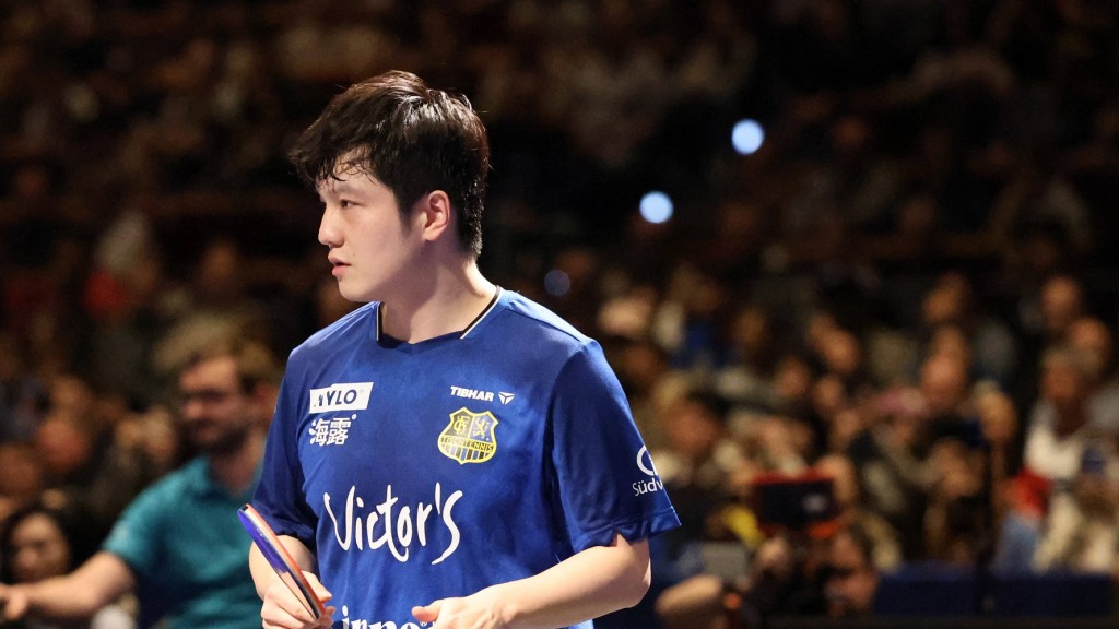 Foto: Fan Zhendong (1. FC Saarbruecken) in der Saarbrücker Saarlandhalle