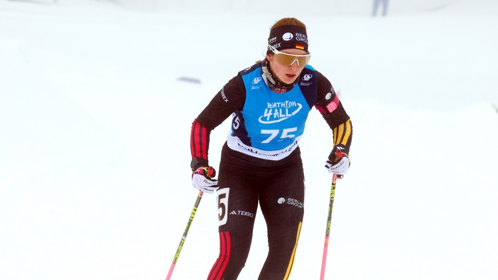 Die Marpingerin Johanna Recktenwald beim Para Biathlon Weltcup 2026